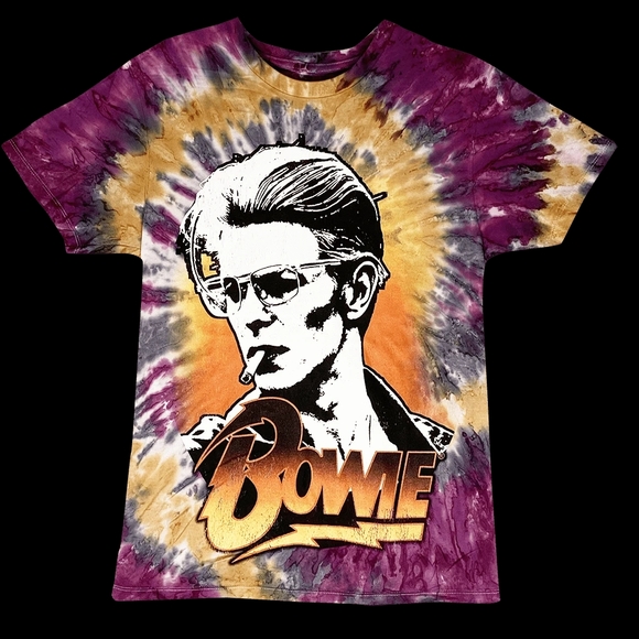 DAVID BOWIE NEW Tie DYE  Mens Tshirt - Picture 1 of 2